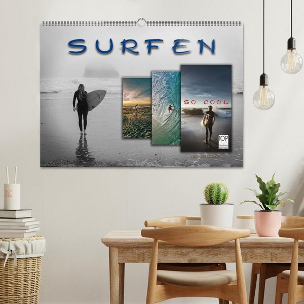 Produktbild: Surfen - so cool (Wandkalender 2026 DIN A2 quer), CALVENDO Monatskalender