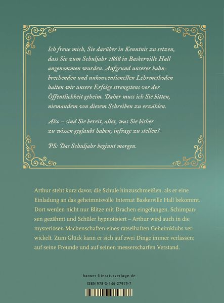 Produktbild: Baskerville Hall - Das geheimnisvolle Internat der besonderen Talente