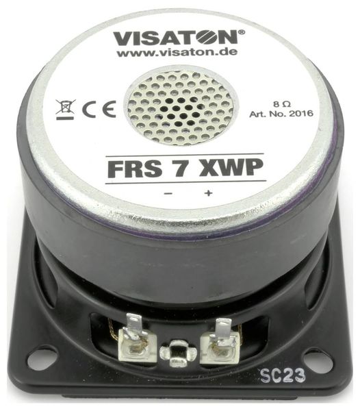 Produktbild: Visaton FRS 7 XWP - 8 Ohm 2.5 Zoll 6.5cm Breitb&auml;nder 8Ω Schwarz