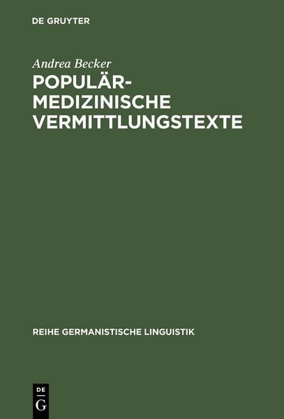Produktbild: Popul&auml;rmedizinische Vermittlungstexte