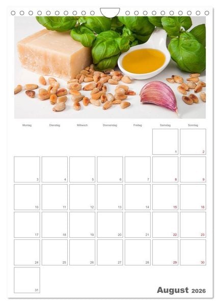 Produktbild: Kulinarische Kompositionen - Terminplaner (Wandkalender 2026 DIN A4 hoch), CALVENDO Monatskalender