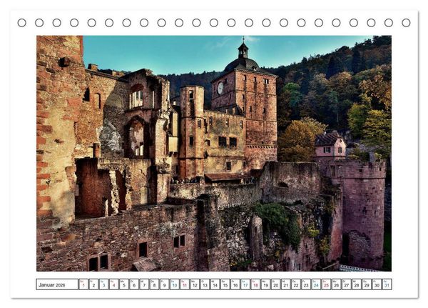 Produktbild: Heidelberg - Ansichtssache (Tischkalender 2026 DIN A5 quer), CALVENDO Monatskalender