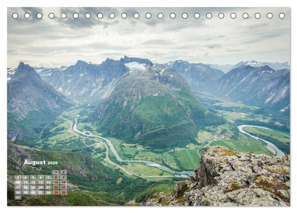 Produktbild: Aufregendes Norwegen (Tischkalender 2026 DIN A5 quer), CALVENDO Monatskalender