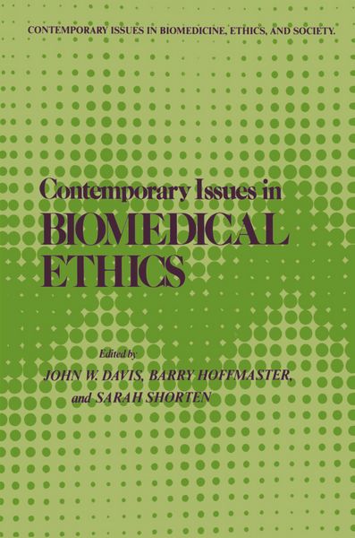 Produktbild: Contemporary Issues in Biomedical Ethics