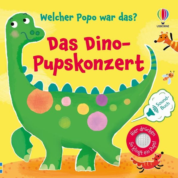 Welcher Popo war das? Das Dino-Pupskonzert, Gebundene Ausgabe von Sam Taplin, Usborne, 978-1-03-570317-3