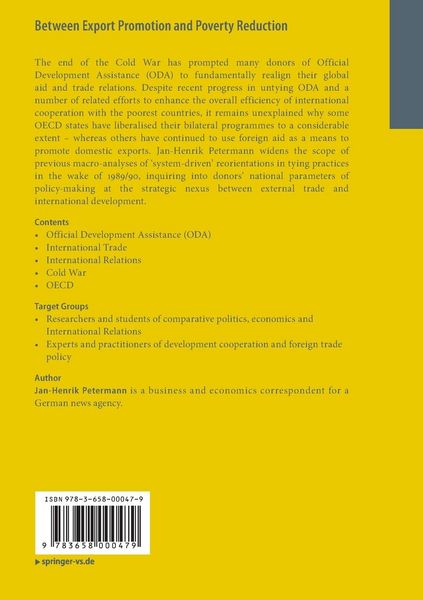 Produktbild: Between Export Promotion and Poverty Reduction