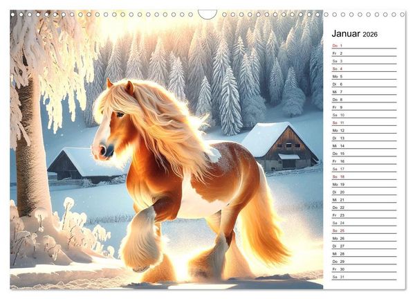 Produktbild: Tinker Tr&auml;ume - Ein Jahr auf zauberhaften Weiden (Wandkalender 2026 DIN A3 quer), CALVENDO Monatskalender