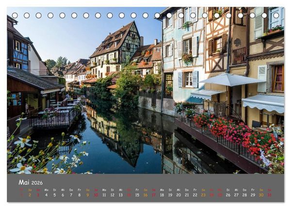 Produktbild: Eindr&uuml;cke aus dem Elsass (Tischkalender 2026 DIN A5 quer), CALVENDO Monatskalender