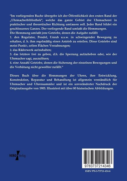 Produktbild: Die Hemmungen der Uhren