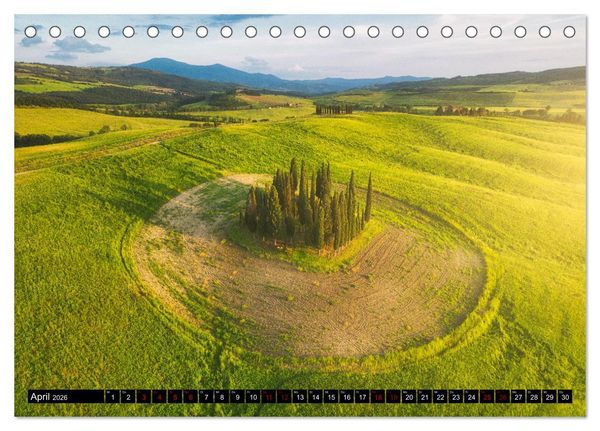 Produktbild: DIE TOSKANA IM FR&Uuml;HLING (Tischkalender 2026 DIN A5 quer), CALVENDO Monatskalender