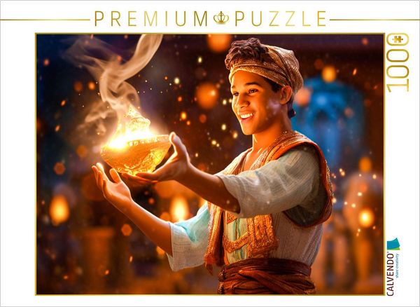 Produktbild: CALVENDO Puzzle Aladin und die Wunderlampe | 1000 Teile Lege-Gr&ouml;&szlig;e 64x48cm Foto-Puzzle f&uuml;r gl&uuml;ckliche Stunden