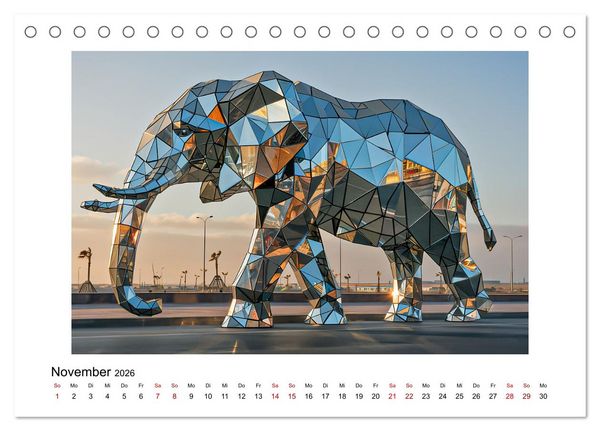 Produktbild: Elefantastisch (Tischkalender 2026 DIN A5 quer), CALVENDO Monatskalender