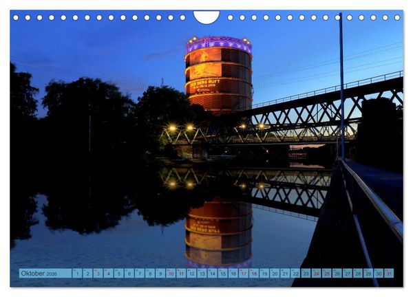 Produktbild: RUHRPOTT LICHTER (Wandkalender 2026 DIN A4 quer), CALVENDO Monatskalender
