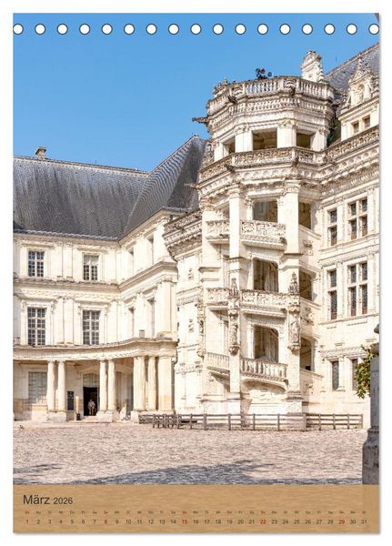 Produktbild: Die Schl&ouml;sser im Loiretal (Tischkalender 2026 DIN A5 hoch), CALVENDO Monatskalender