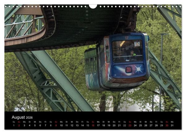 Produktbild: Die Wuppertaler Schwebebahn (Wandkalender 2026 DIN A3 quer), CALVENDO Monatskalender