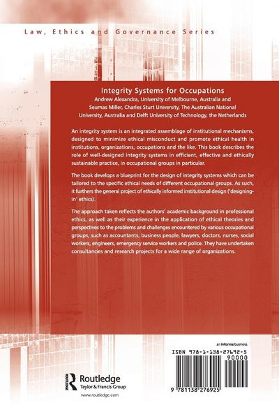Produktbild: Integrity Systems for Occupations