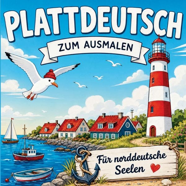 Produktbild: Plattdeutsch zum Ausmalen - f&uuml;r norddeutsche Seelen!