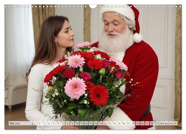 Produktbild: Durch das Jahr mit dem Weihnachtsmann (Wandkalender 2026 DIN A3 quer), CALVENDO Monatskalender