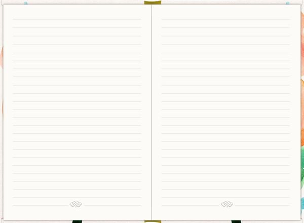 Produktbild: Notizbuch DIN A5 &ndash; Just Notes (Orange Flower)
