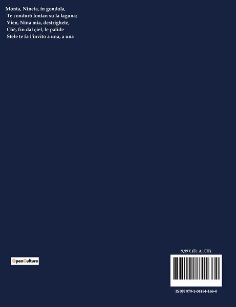 Produktbild: In Gondoleta: Barcarole E Rime Veneziane