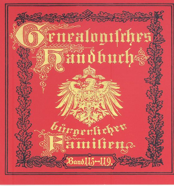 Deutsches Geschlechterbuch - CD-ROM. Genealogisches Handbuch bürgerlicher Familien