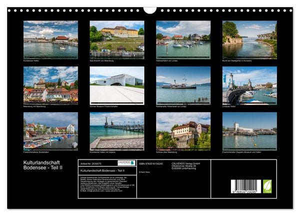 Produktbild: Kulturlandschaft Bodensee - Teil II (Wandkalender 2026 DIN A3 quer), CALVENDO Monatskalender