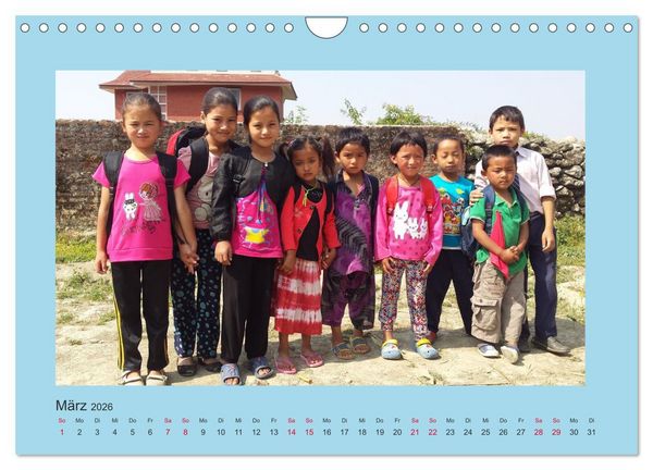 Produktbild: Kalender der Nepal Kinderhilfe e.V. (Wandkalender 2026 DIN A4 quer), CALVENDO Monatskalender
