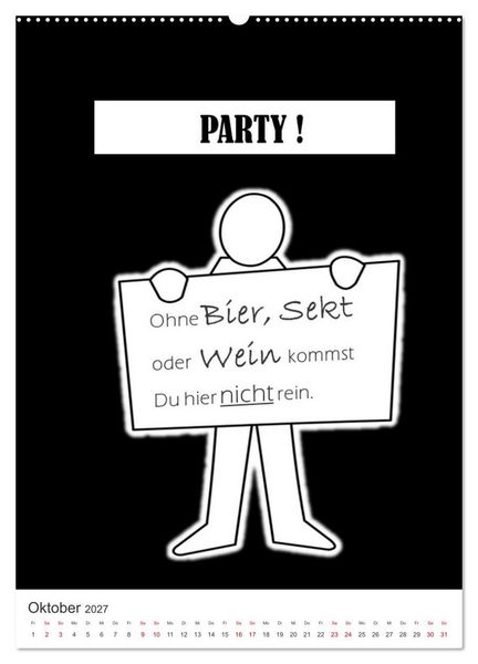 Produktbild: SPRUCH-Beutel voller Spr&uuml;che rund ums TRINKEN (hochwertiger Premium Wandkalender 2027 DIN A2 hoch), Kunstdruck in Hochglanz