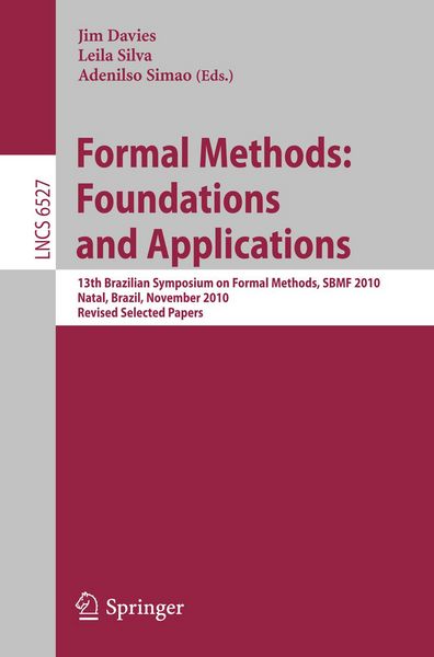 Produktbild: Formal Methods: Foundations and Applications
