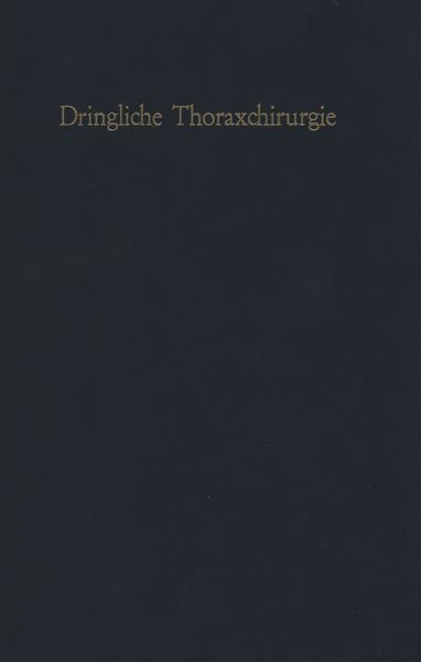 Produktbild: Dringliche Thoraxchirurgie