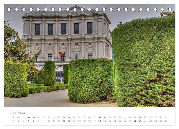 Produktbild: Madrid eine Stadt zum Verlieben (Tischkalender 2026 DIN A5 quer), CALVENDO Monatskalender