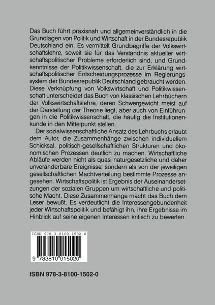 Produktbild: Wirtschaftspolitik und Regierungssystem der Bundesrepublik Deutschland