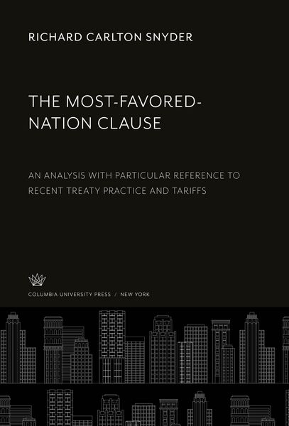 Produktbild: The Most-Favored-Nation Clause