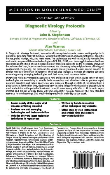 Produktbild: Diagnostic Virology Protocols