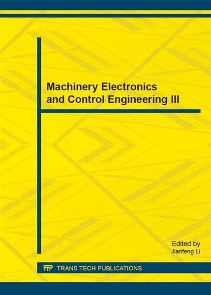 Produktbild: Machinery Electronics and Control Engineering III