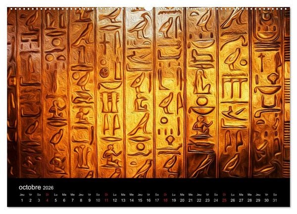 Produktbild: L'&Eacute;GYPTE EN COULEURS (Calendrier mural 2026 DIN A2 vertical) calendrier de bureau