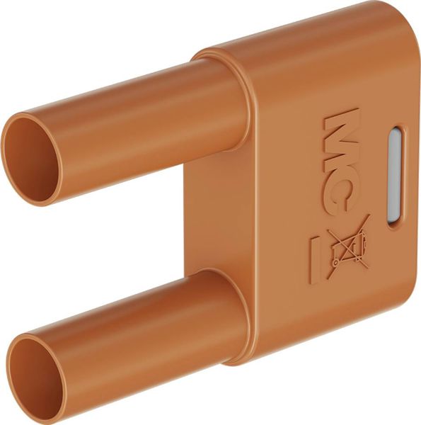 Stäubli SKS-4N-19 Verbindungsstecker Orange Stift-Ø: 4mm Stiftabstand: 19mm 1St.