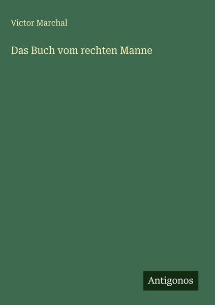 Produktbild: Das Buch vom rechten Manne