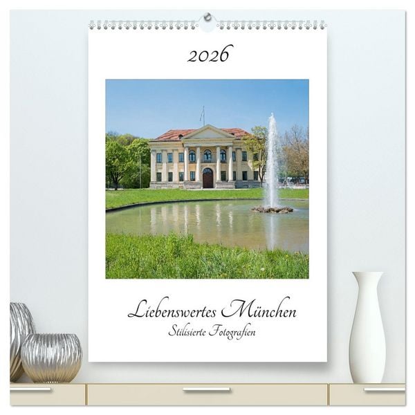 Produktbild: Liebenswertes M&uuml;nchen - Stilisierte Fotografien (hochwertiger Premium Wandkalender 2026 DIN A2 hoch), Kunstdruck in Hochglanz