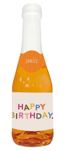 Produktbild: Aperitivo Spritz-Flasche 0,2l Happy Birthday