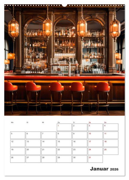 Produktbild: Bar- und Lounge-Atmosph&auml;re (Wandkalender 2026 DIN A2 hoch), CALVENDO Monatskalender