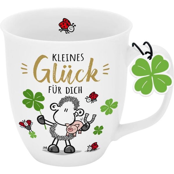 Produktbild: Tasse mit Golddruck "Kleines Gl&uuml;ck f&uuml;r dich"