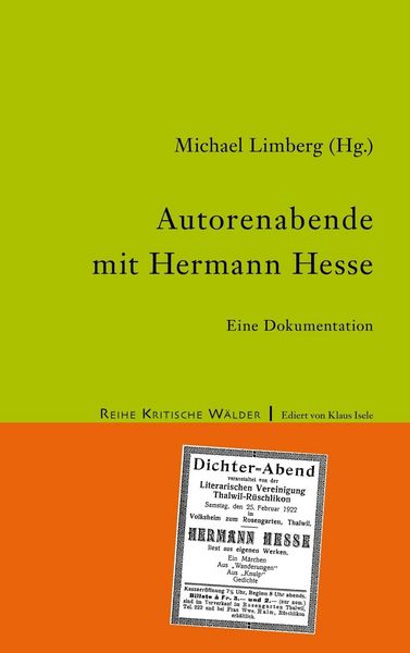 Produktbild: Autorenabende mit Hermann Hesse