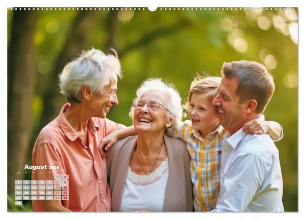 Produktbild: Gl&uuml;ckliche Momente des Lebens (Wandkalender 2026 DIN A2 quer), CALVENDO Monatskalender