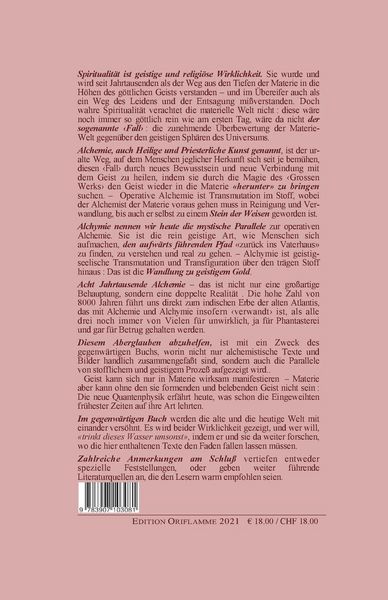 Produktbild: Acht Jahrtausende Alchemie und die Tabula Smaragdina