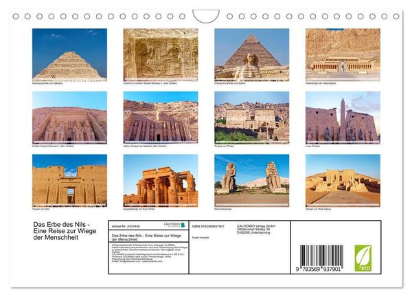 Produktbild: Das Erbe des Nils - Eine Reise zur Wiege der Menschheit (Wandkalender 2027 DIN A4 quer), CALVENDO Monatskalender