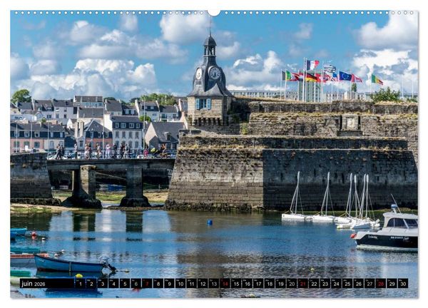 Produktbild: Bretagne Un r&ecirc;ve en couleurs (Calendrier mural 2026 DIN A2 vertical) calendrier de bureau