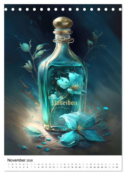 Produktbild: Parfum Eleganz im Glas (Tischkalender 2026 DIN A5 hoch), CALVENDO Monatskalender