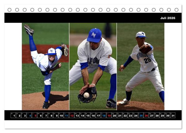 Produktbild: Kultsport Baseball (Tischkalender 2026 DIN A5 quer), CALVENDO Monatskalender