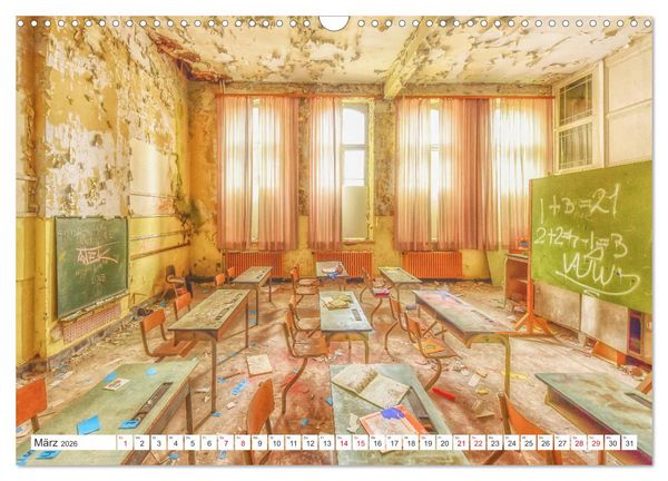 Produktbild: Lost Places - Verlassene R&auml;ume (Wandkalender 2026 DIN A3 quer), CALVENDO Monatskalender